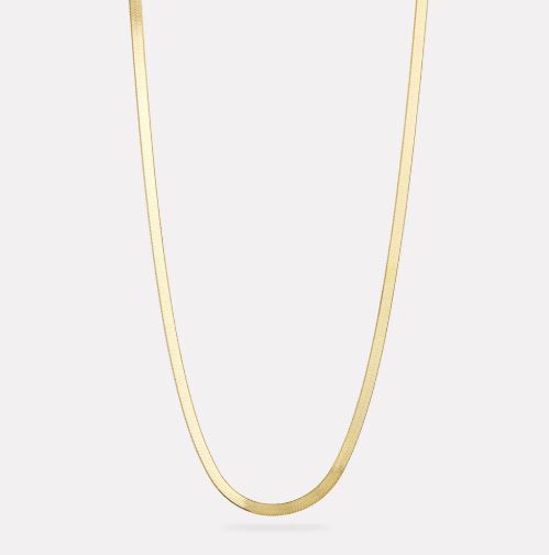 Najo Herringbone Gold Plated Necklace