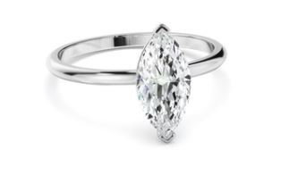 Marquise Cut Diamond Solitaire Engagement Ring