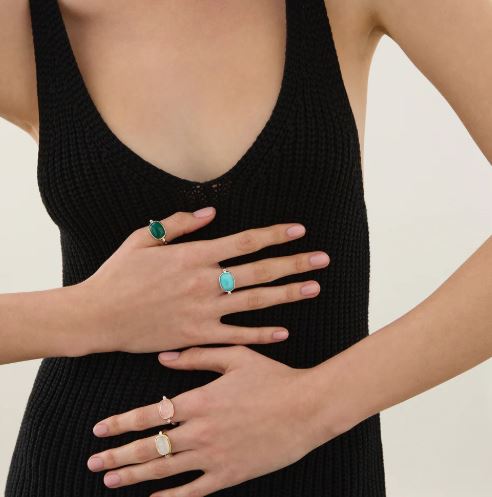 Najo Fleur Amazonite Ring