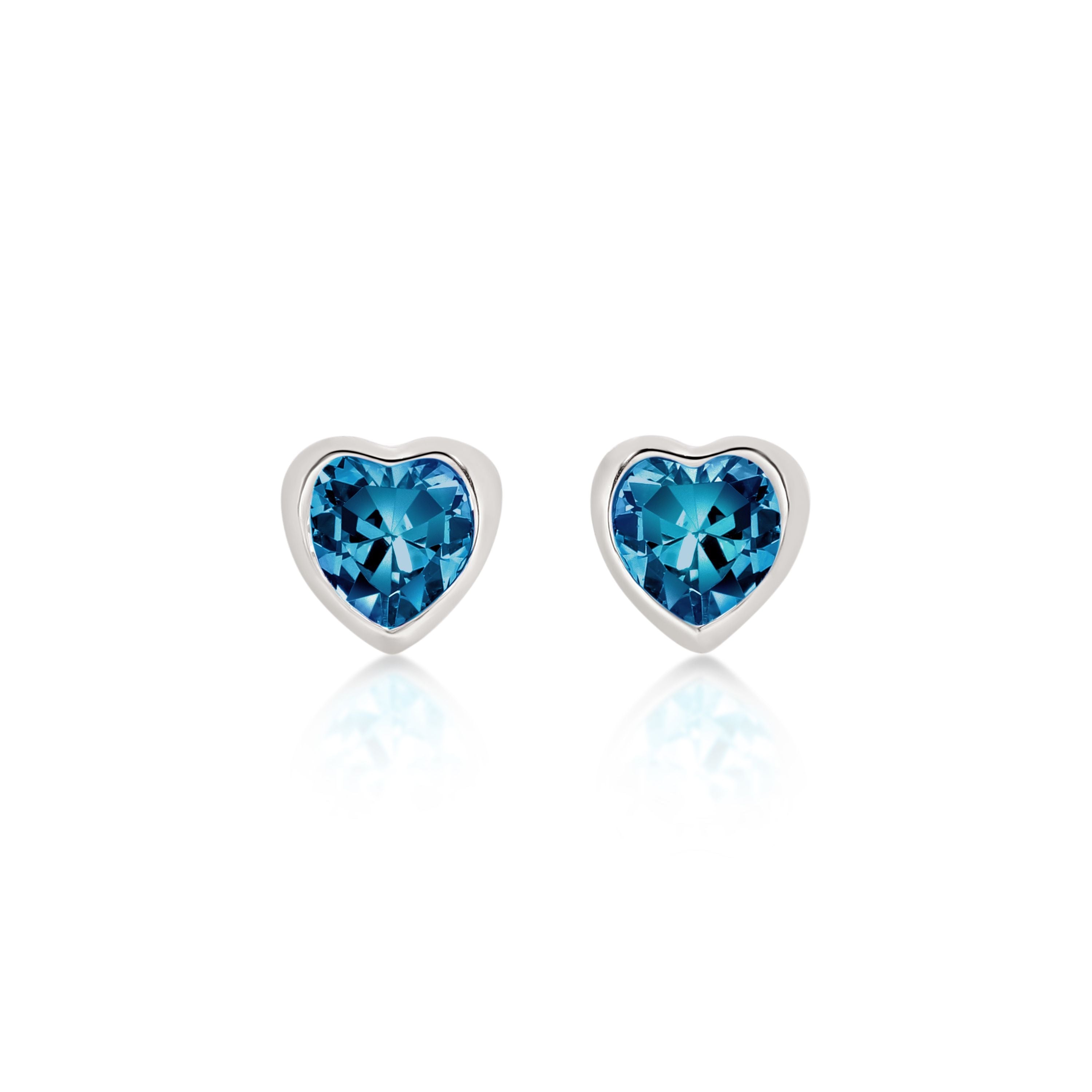 Silver DECEMBER Birthstone Studs