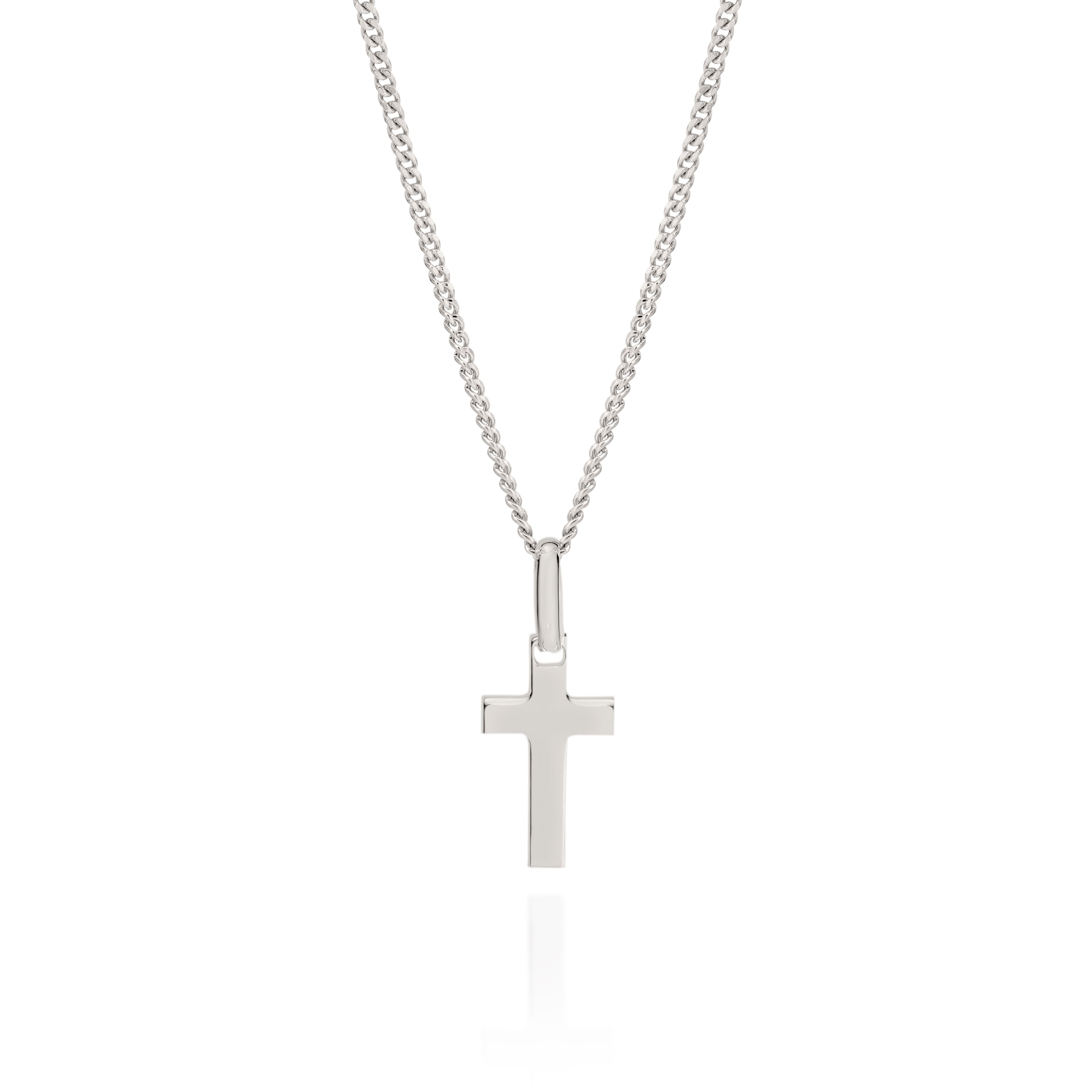 Silver cross pendant