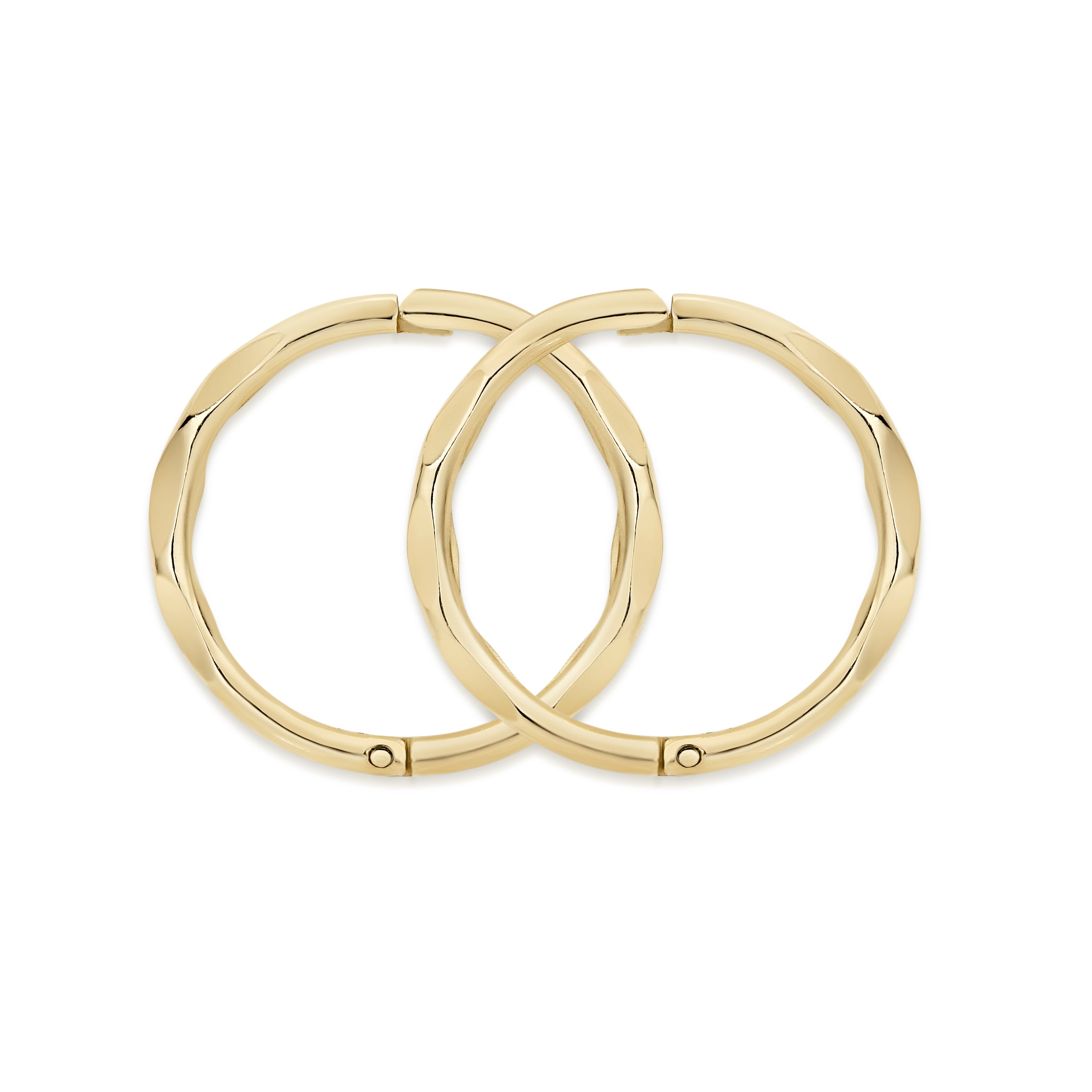 9ct gold faceted gold sleepers