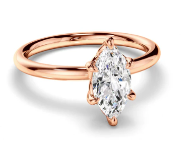 Marquise Cut Diamond Solitaire Engagement Ring