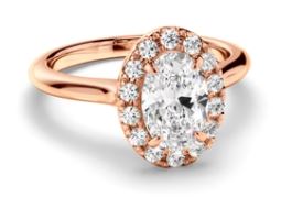 Oval Cut Diamond Halo Engagement Ring