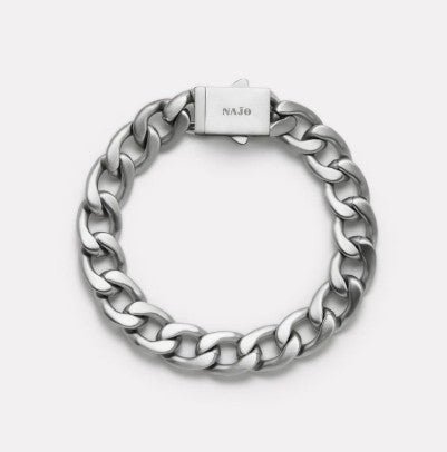 Najo Forge Men's Steel Chain Bracelet 20.5cm