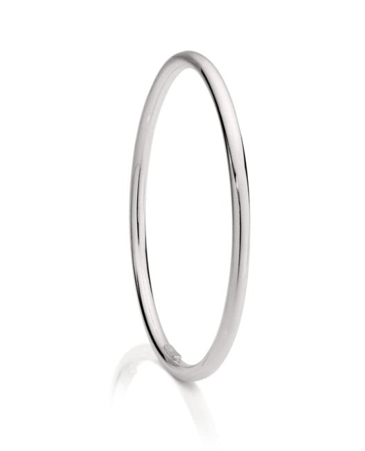 Silver 4mm golf bangle 65mm