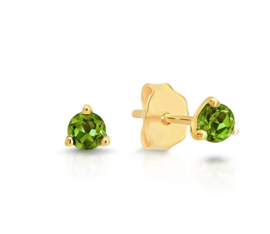 9ct peridot earrings