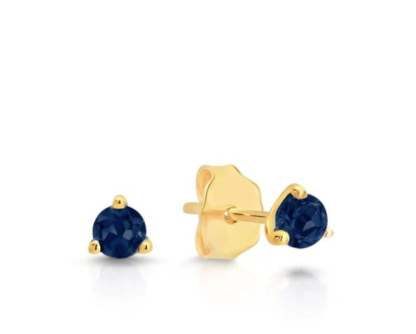 9ct cr sapphire earrings