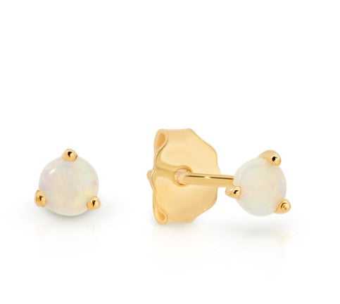 9ct opal earrings