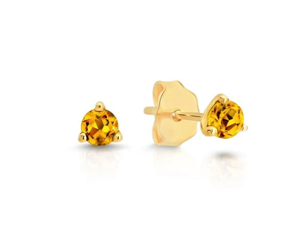 9ct citrine earrings