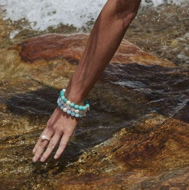 Najo Sunset Aquamarine and Pearl Bracelet