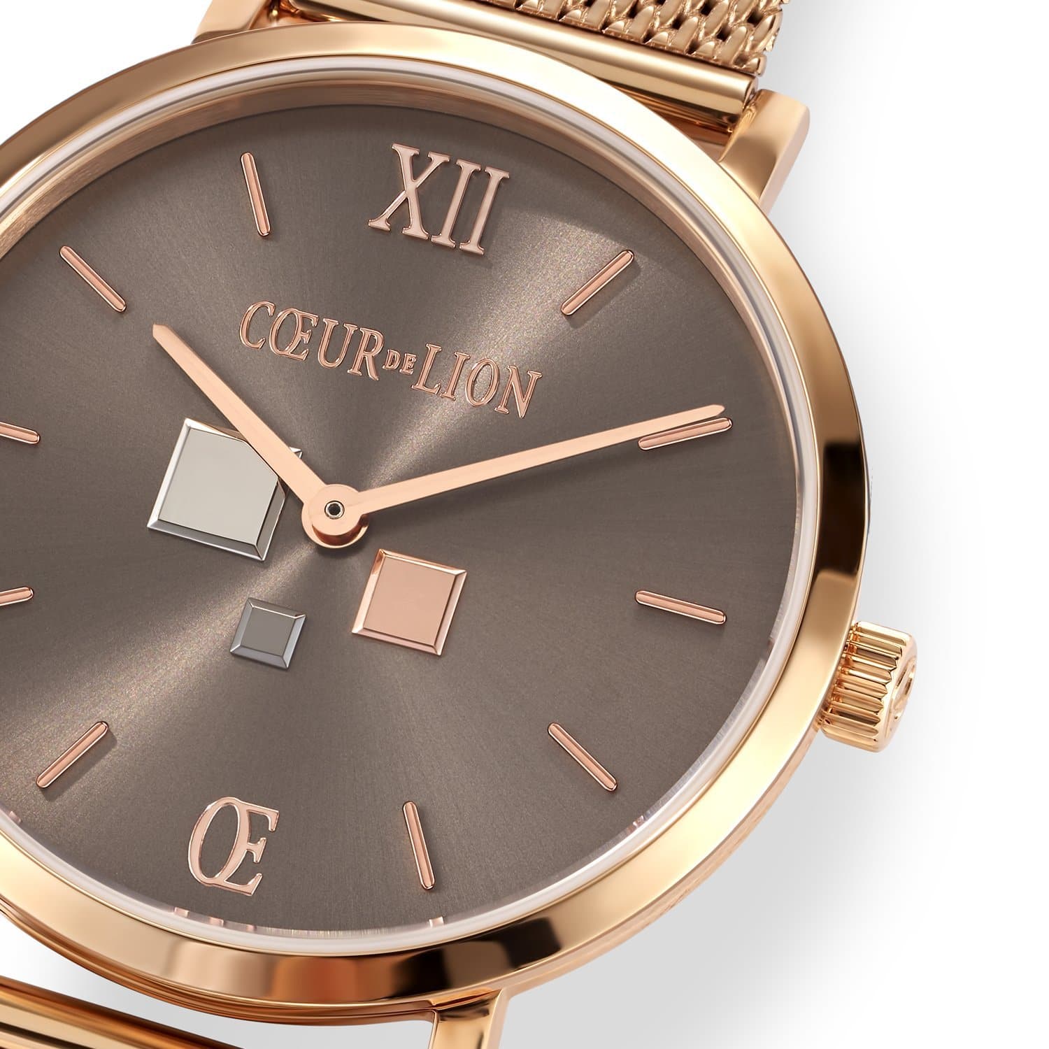 COEUR DE LION Rose Gold Brown Ladies Watch
