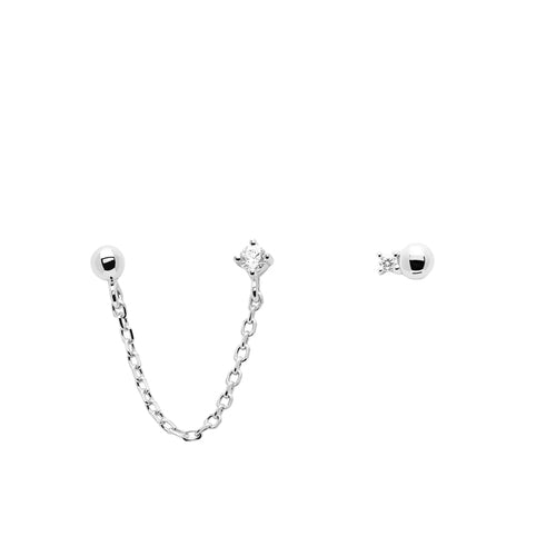 PDPAOLA Musketeer Silver Earrings