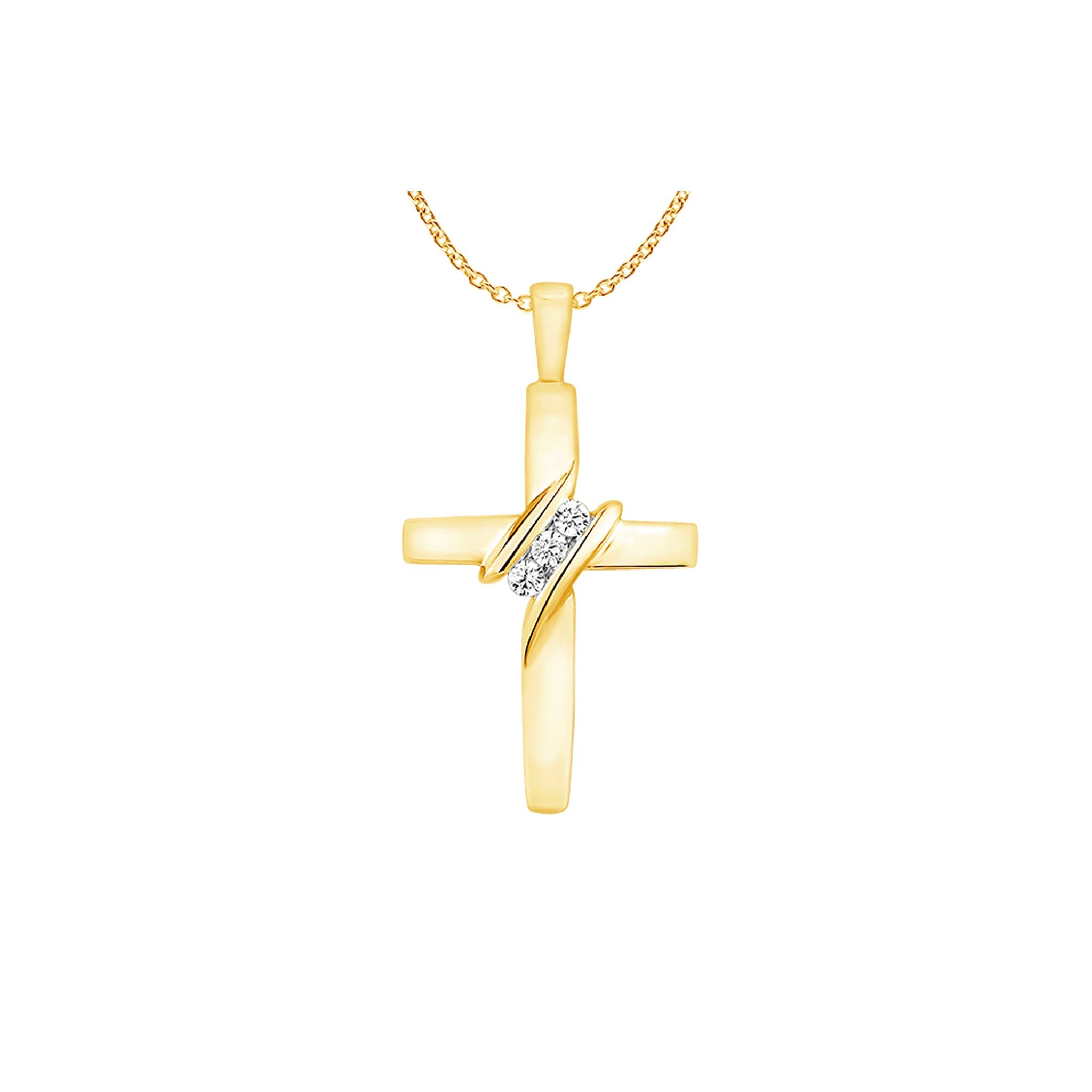 9ct gold deals cross pendant