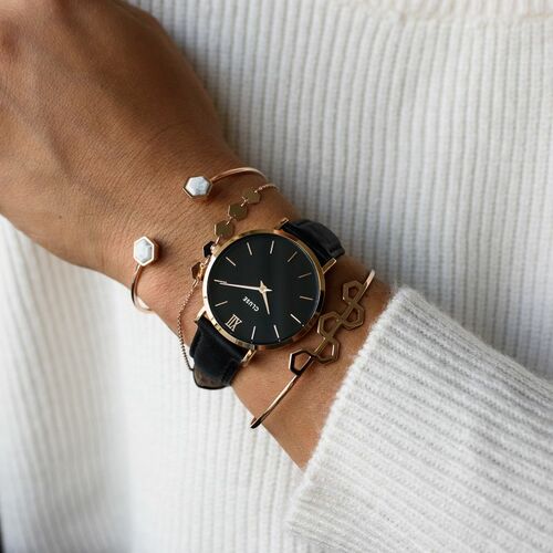 CLUSE Minuit Rose Gold Black/Black