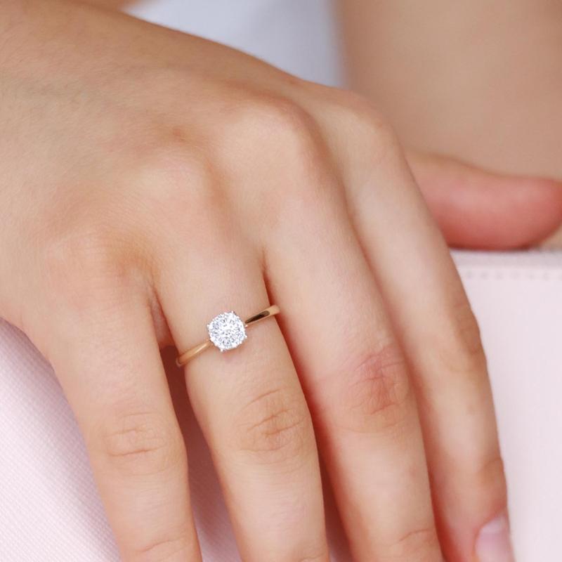 9ct Gold Diamond Engagement Ring