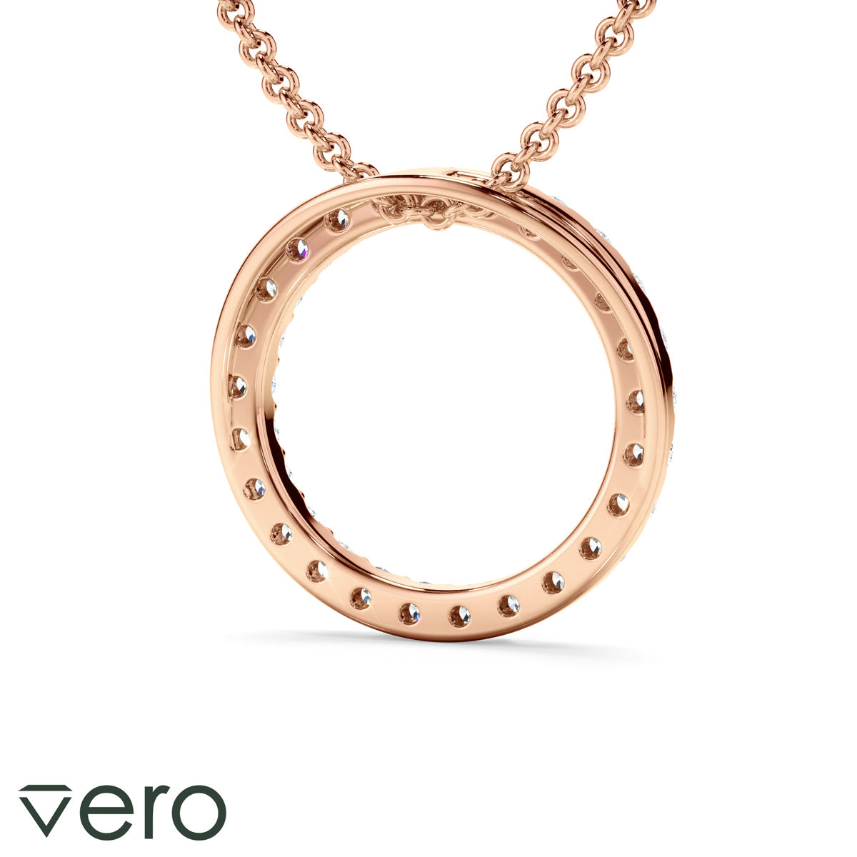 0.50ct Lab Grown Diamond Circle Necklet