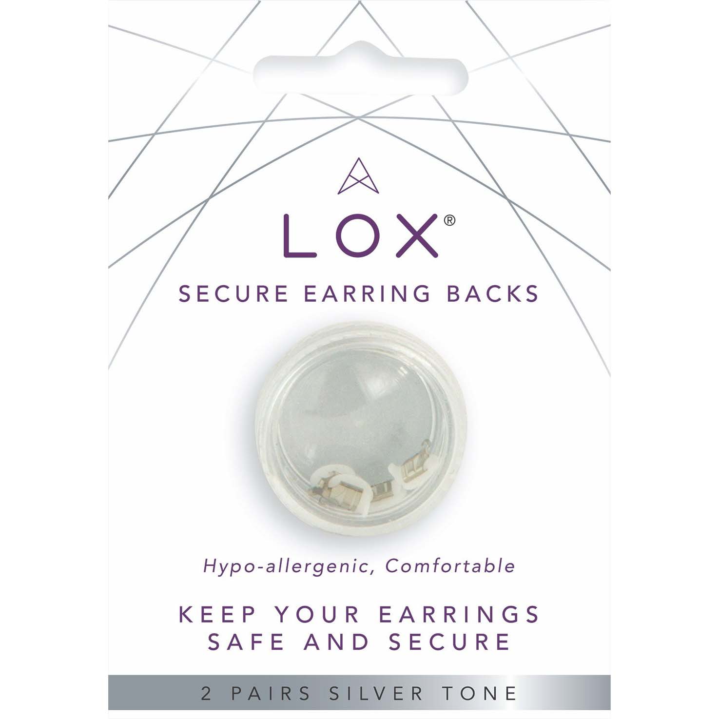 LOX Earring Backs Silver