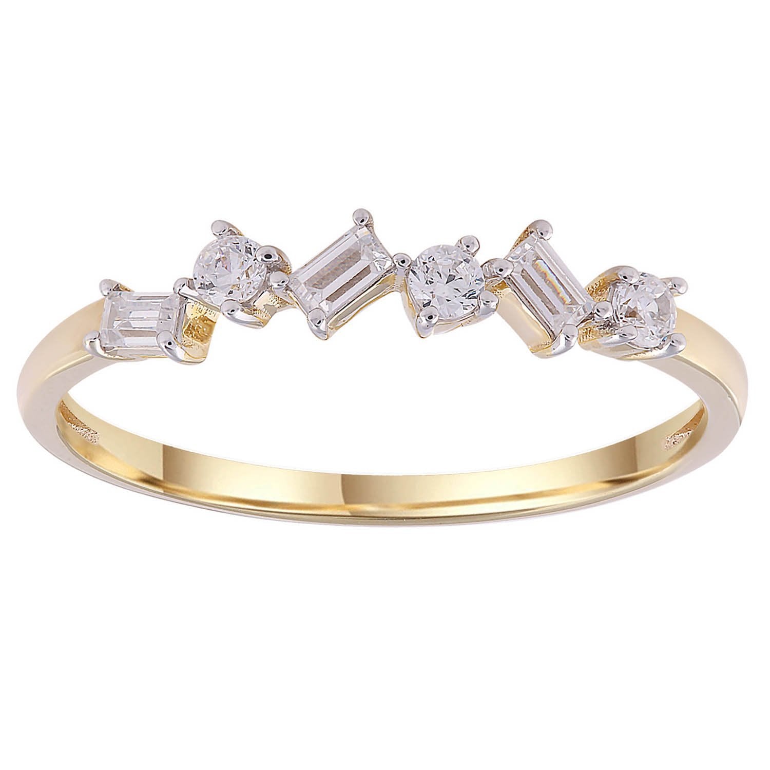9ct Yellow Gold 0.18ct Diamond Ring