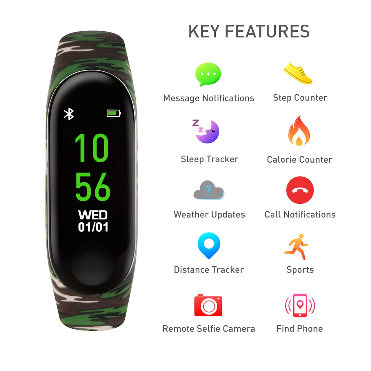 REFLEX ACTIVE Series 1 Camouflage Activity Tracker