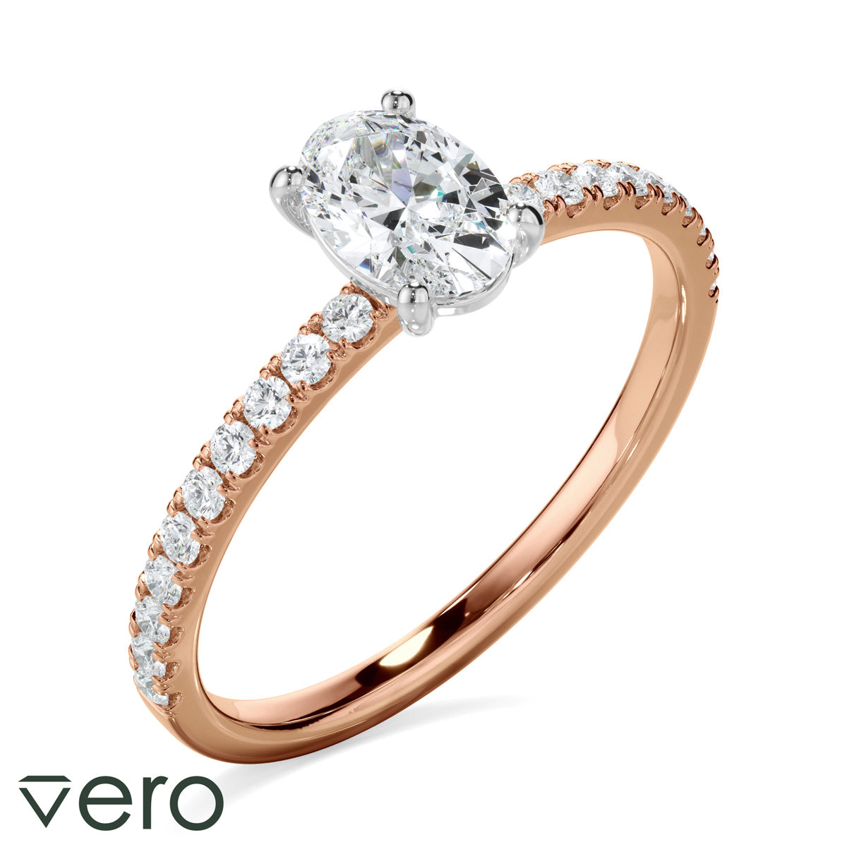 0.70ct Oval Cut Lab Grown Diamond Ring