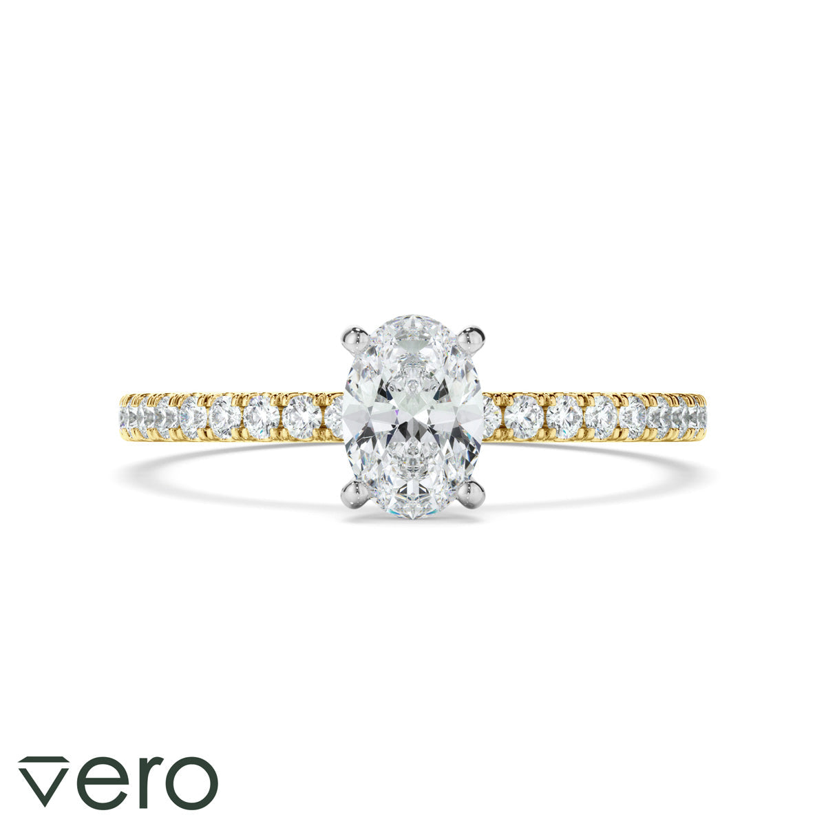 0.70ct Oval Cut Lab Grown Diamond Ring