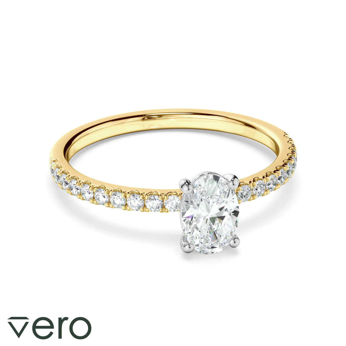 0.70ct Oval Cut Lab Grown Diamond Ring