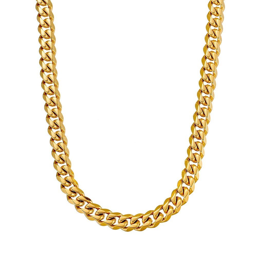 BLAZE Gold Stainless Steel Cuban Chain