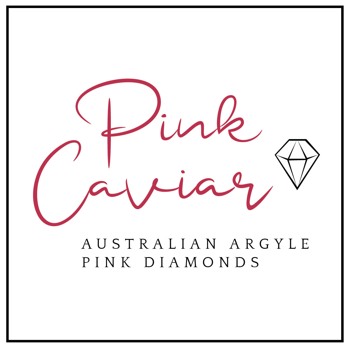 18ct White Gold Diamond Claw Set Engagement Ring, Pink Caviar