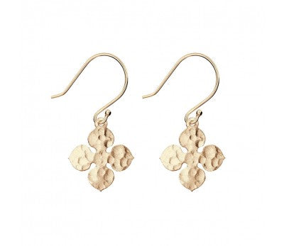 Rose Gold Sterling Silver Petal Earrings
