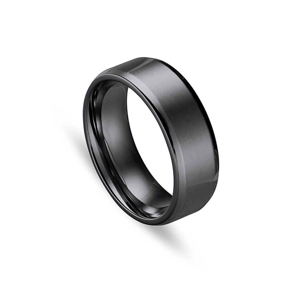 Black titanium deals rings with diamonds