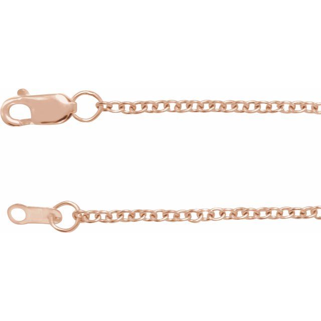 14K Rose Gold-Filled 1.5 mm Cable Chain