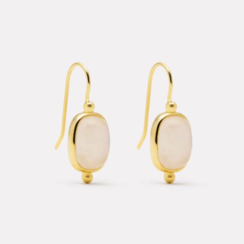 Najo Fleur Rainbow Moonstone Earrings