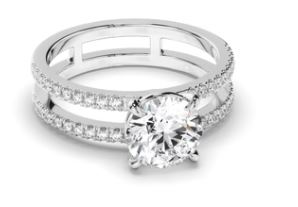 Round Brilliant Cut Diamond Solitaire Engagement Ring