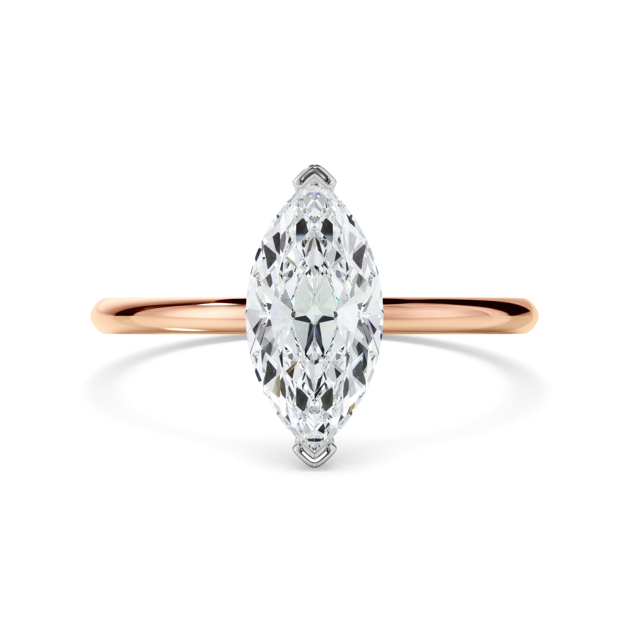 Marquise Cut Diamond Solitaire Engagement Ring