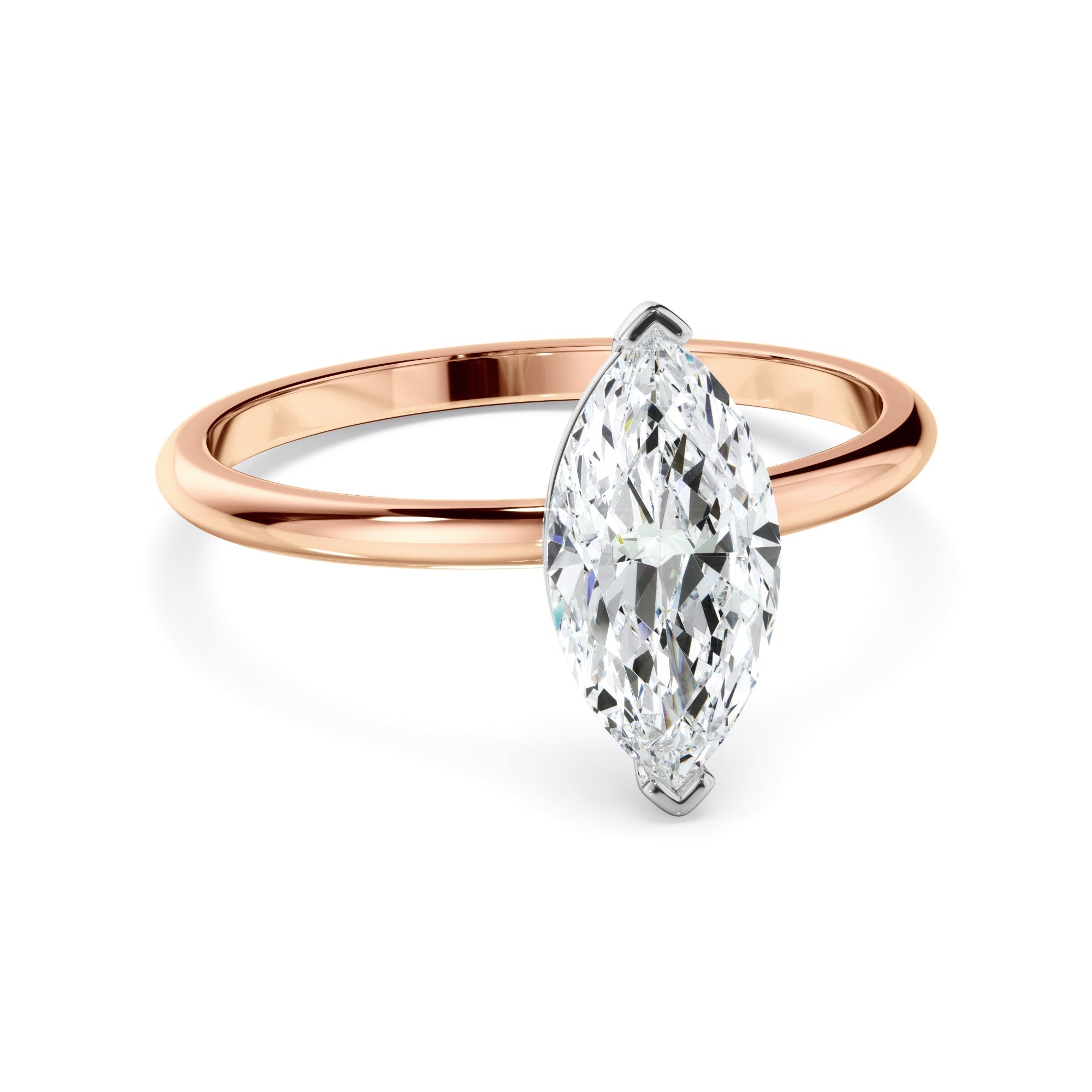 Marquise Cut Diamond Solitaire Engagement Ring