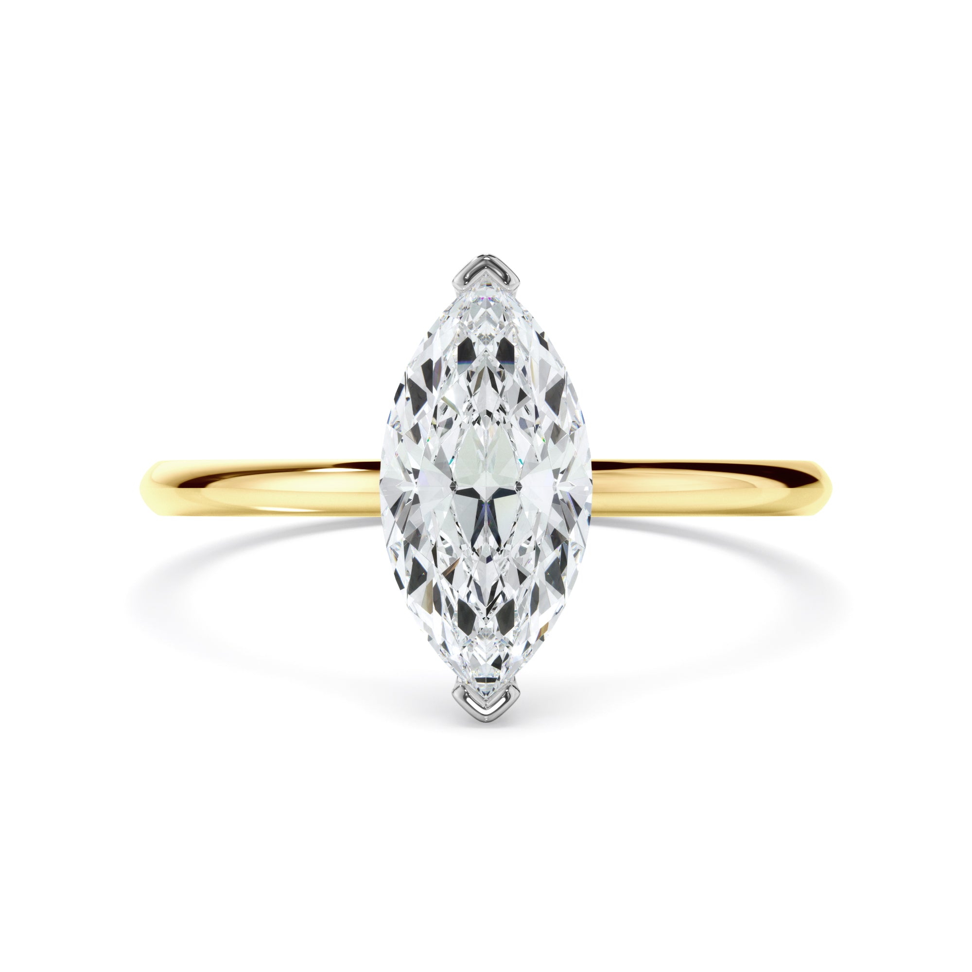 Marquise Cut Diamond Solitaire Engagement Ring