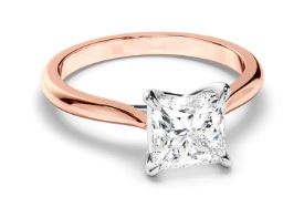 Princess Cut Diamond Solitaire Engagement Ring