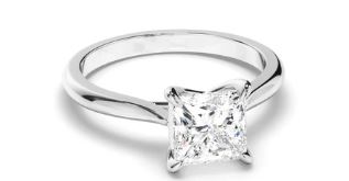 Princess Cut Diamond Solitaire Engagement Ring