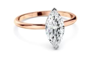 Marquise Cut Diamond Solitaire Engagement Ring