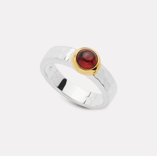 Najo Solace 2-Tone Garnet Ring