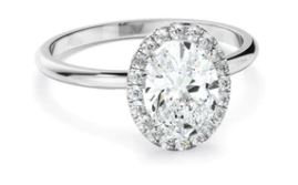 Oval Cut Diamond Halo Engagement Ring
