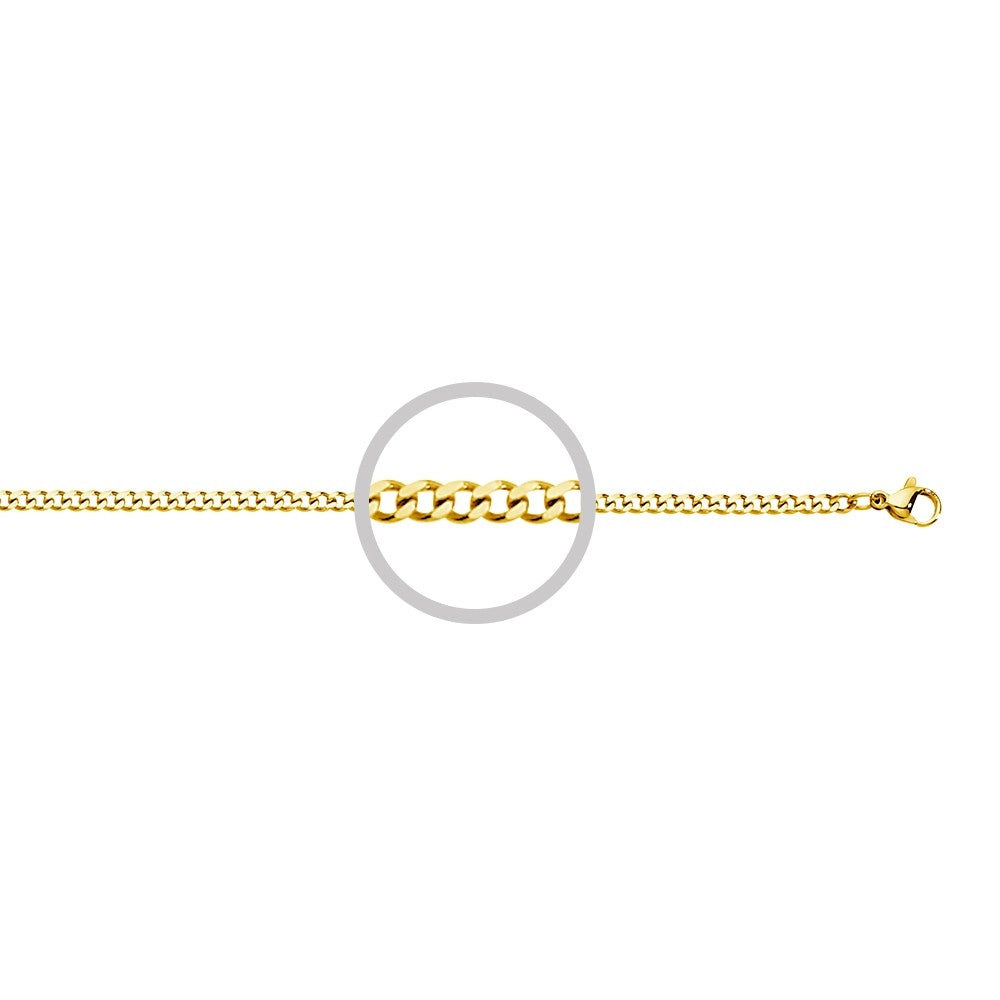 BLAZE stainless steel curb chain Gold