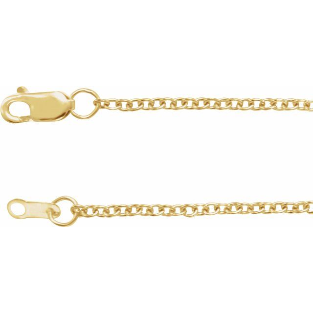 14K Yellow Gold-Filled 1.5 mm Cable Chain
