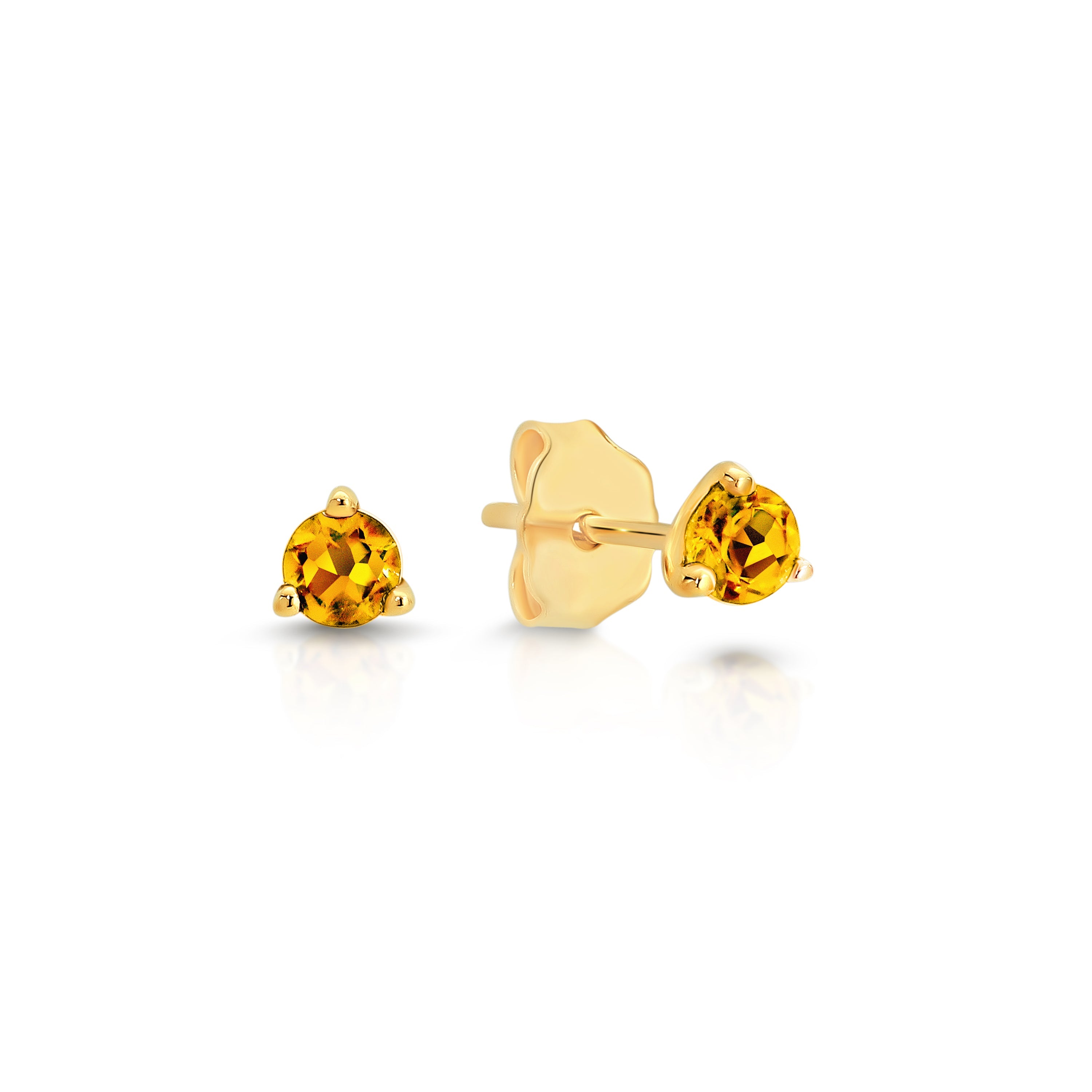 9ct citrine earrings