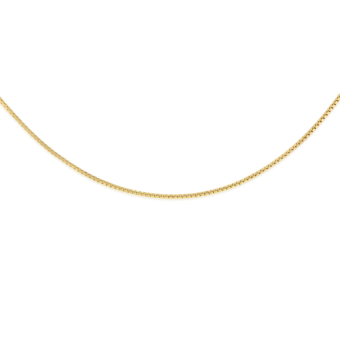 9ct gold 12 gauge box chain