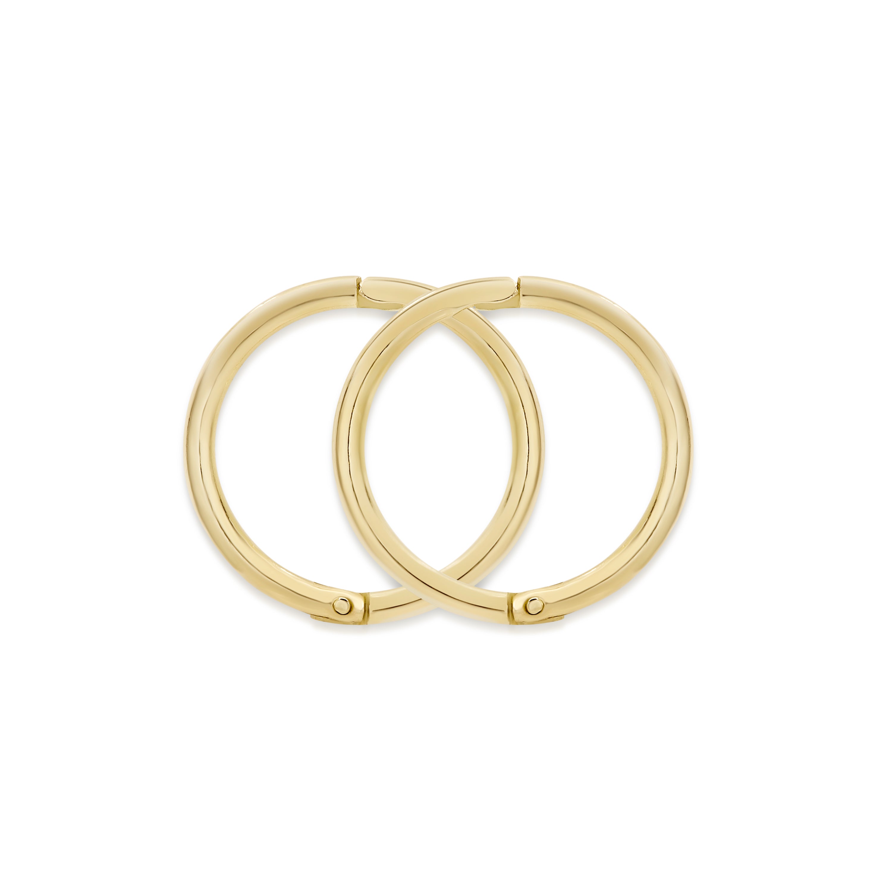 9ct gold plain gold sleepers