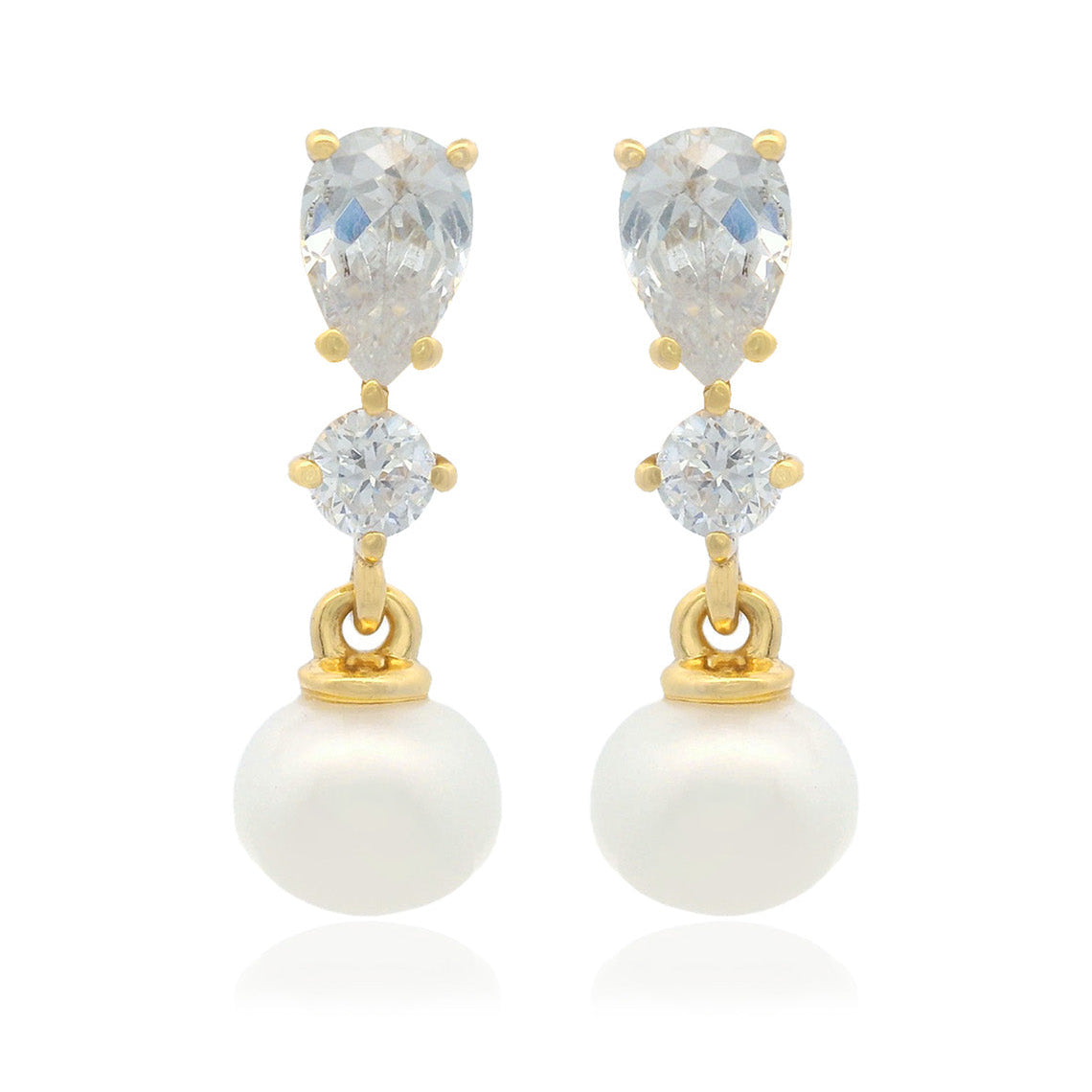 Chic Noel Freshwater Pearl Pyrmont Earrings Gold
