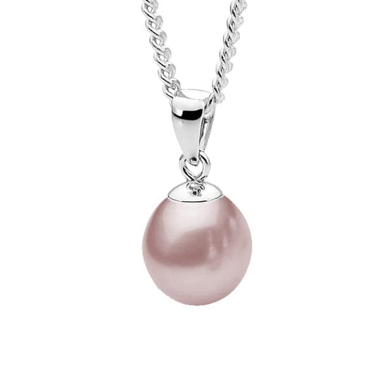The Silver Moon Pendant Pink