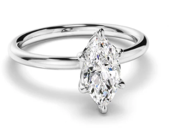 Marquise Cut Diamond Solitaire Engagement Ring